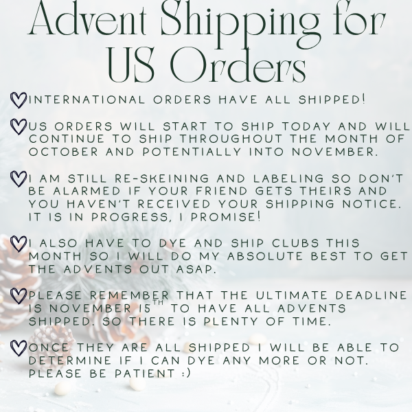 2025 Advent Skein Pre-Order