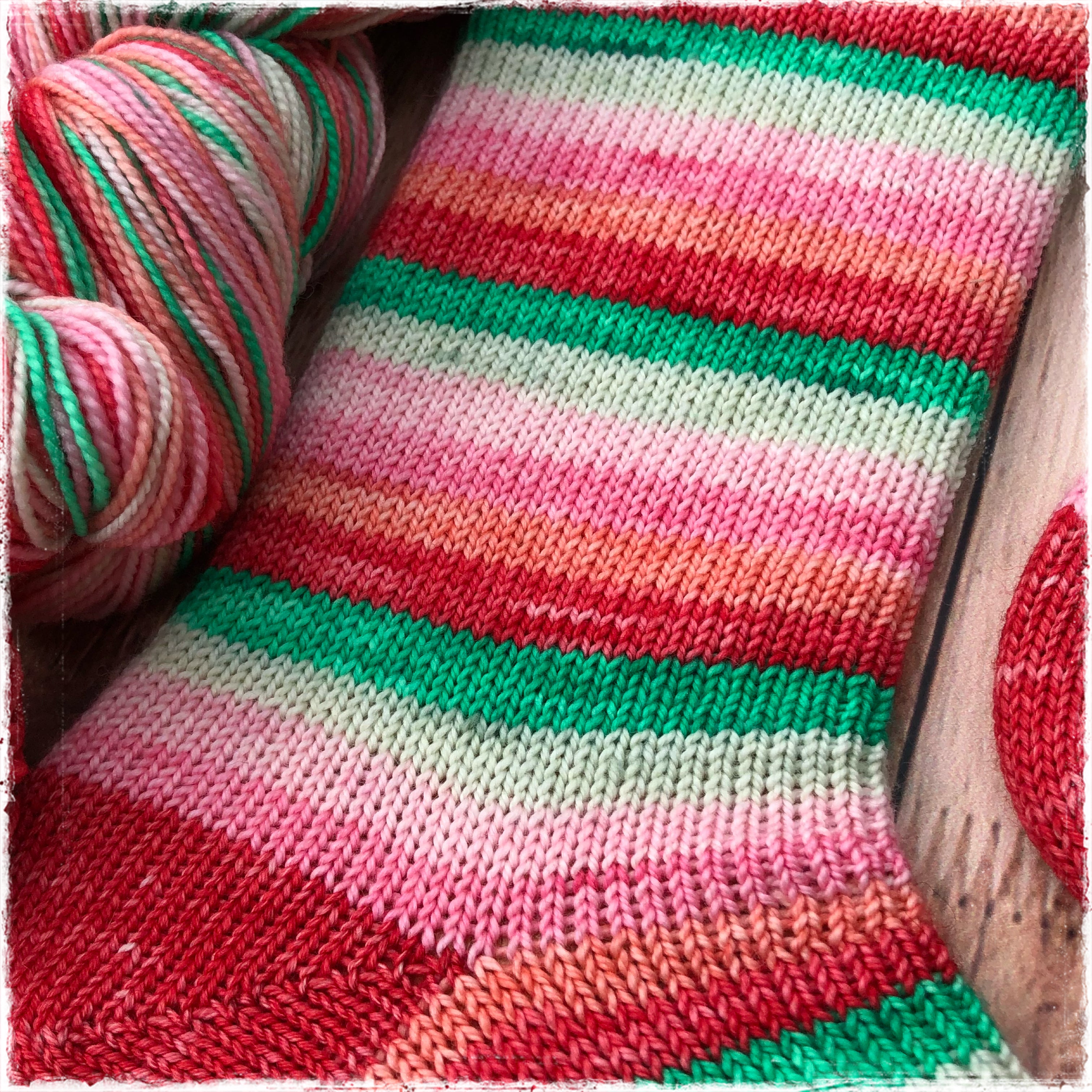 Ready to Ship - I Carried a Watermelon - Self Striping Yarn – Geektastic  Fibers